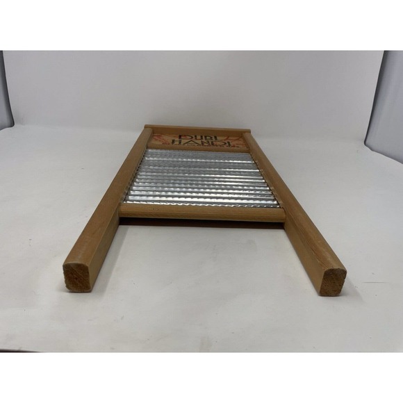 Vintage Dubl Handi Washboard Co Columbus Ohio Wash Board 18" X 8 5/8" Primitive - Picture 6 of 10